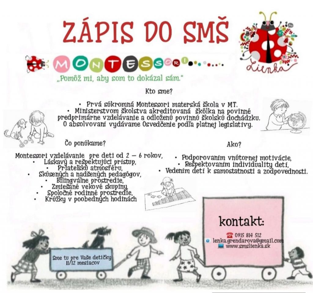 SMŠ Lienka Zápis